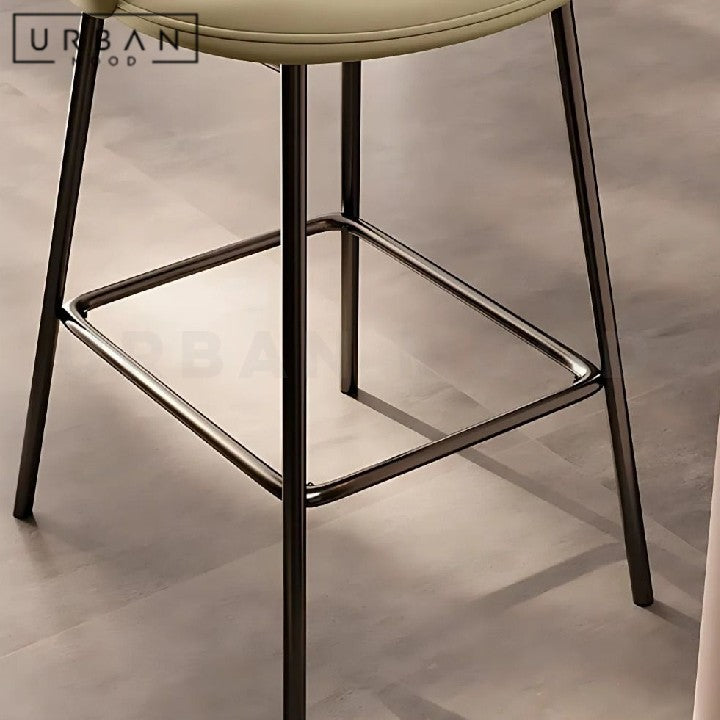 HOXA Modern Leather Bar Stool