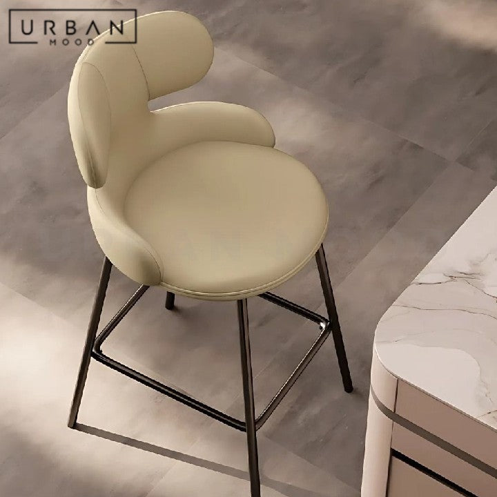 HOXA Modern Leather Bar Stool