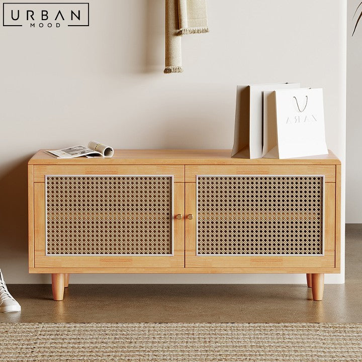 WAN Japandi Solid Wood Storage Bench – Urban Mood