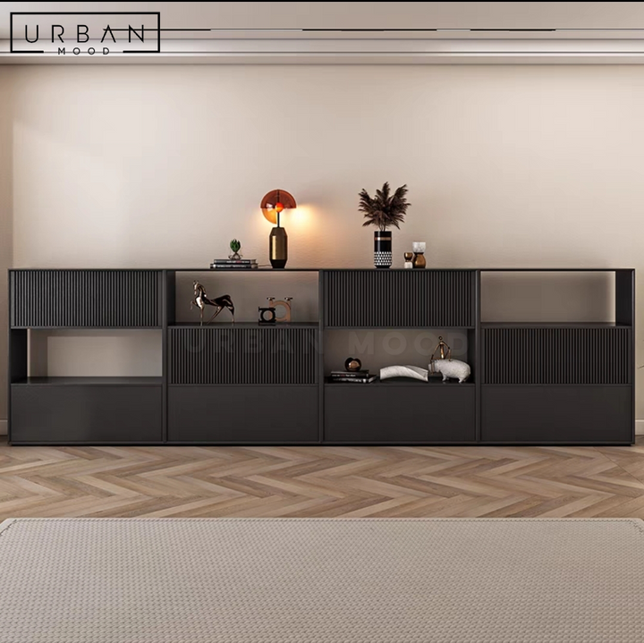 HANNE Japandi Solid Wood Cabinet