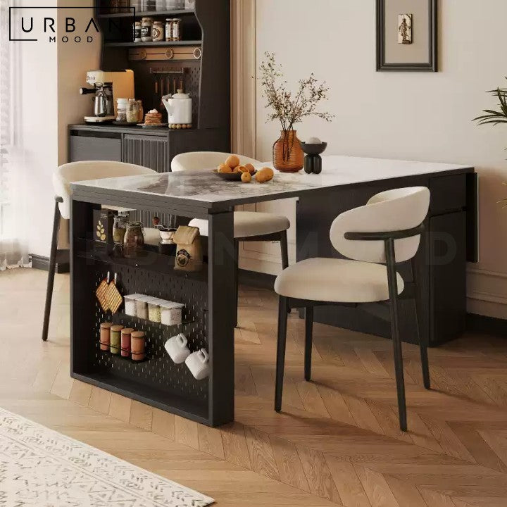 IVANA Modern Extendable Sintered Stone Dining Table