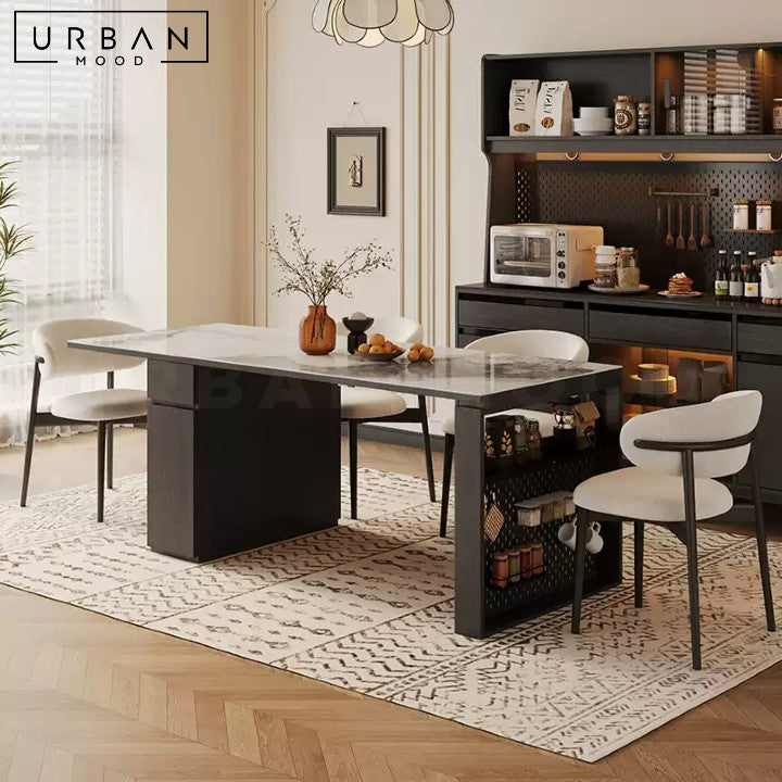 IVANA Modern Extendable Sintered Stone Dining Table