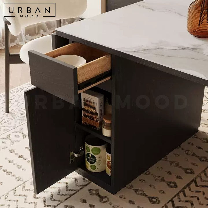 IVANA Modern Extendable Sintered Stone Dining Table