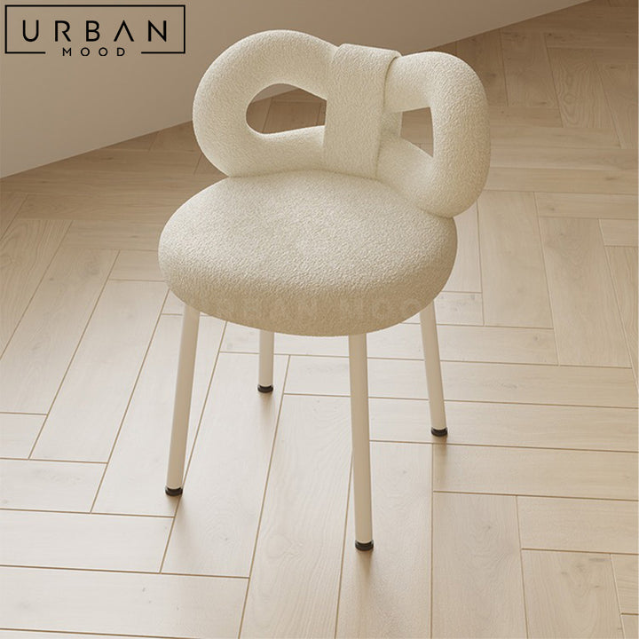 JAZLYN Modern Boucle Vanity Chair