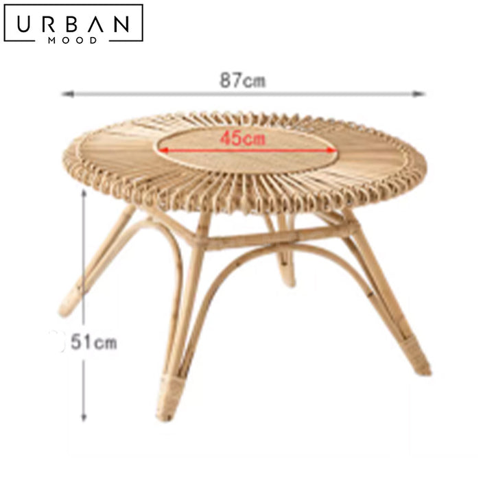 JENS Rustic Rattan Leisure Chair