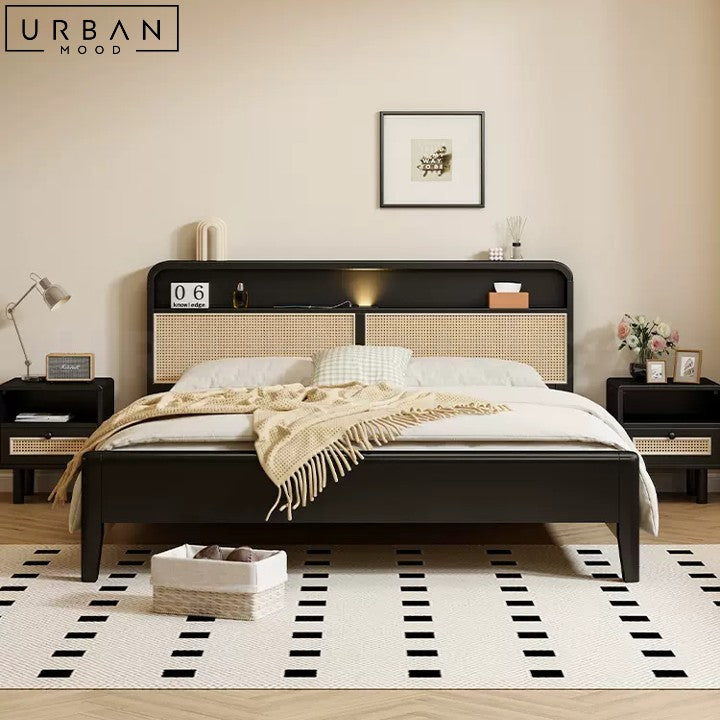 JEPPE Japandi Rattan Bedframe