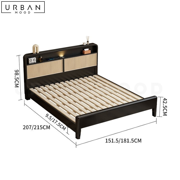 JEPPE Japandi Rattan Bedframe