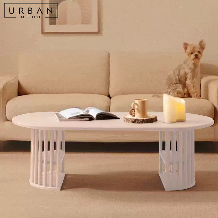 JEZEK Scandinavian Solid Wood Coffee Table