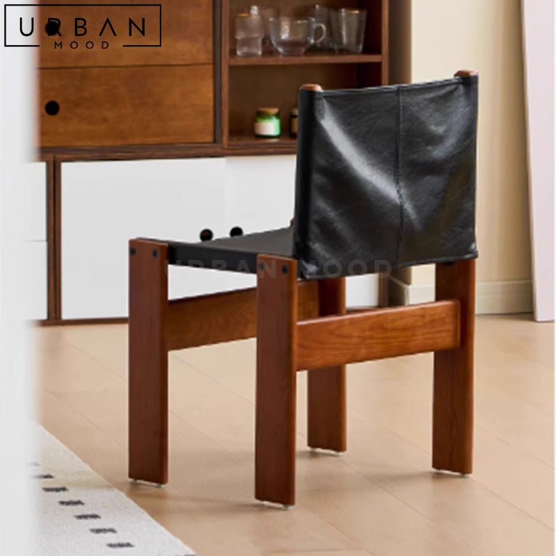 JODIE Rustic Solid Wood Dining Chair