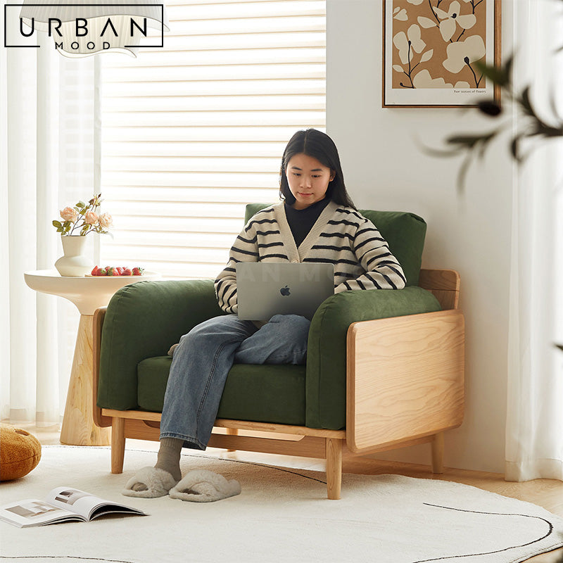 JOE Scandinavian Fabric Armchair