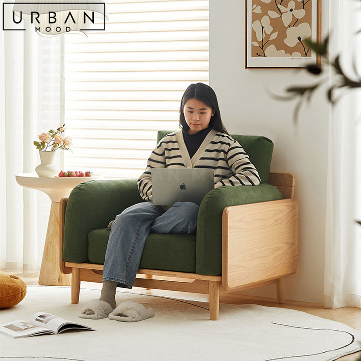 JOE Scandinavian Fabric Armchair