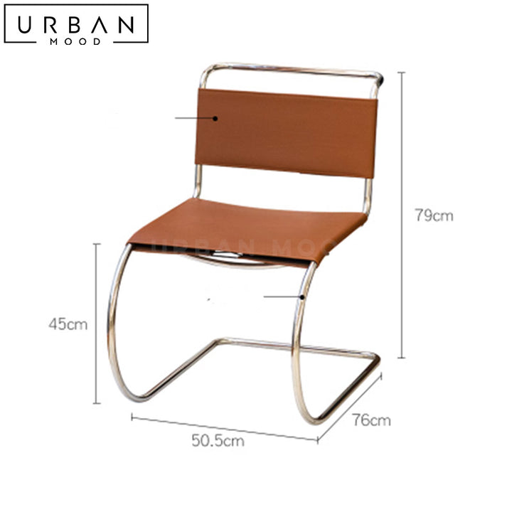 JOHN Modern Leather Dining Chair