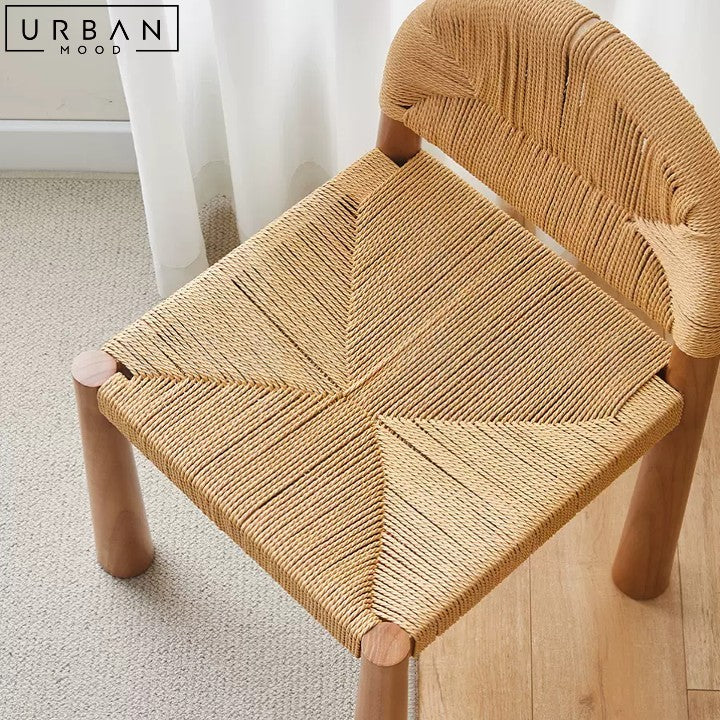 JURAD Japandi Solid Wood Dining Chair