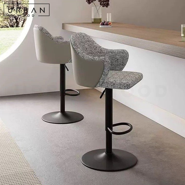 KENDI Modern Fabric Bar Stool