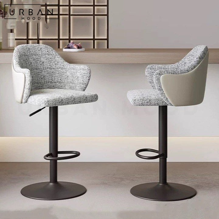 KENDI Modern Fabric Bar Stool