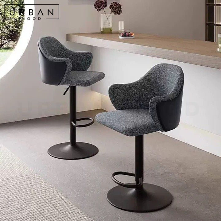 KENDI Modern Fabric Bar Stool