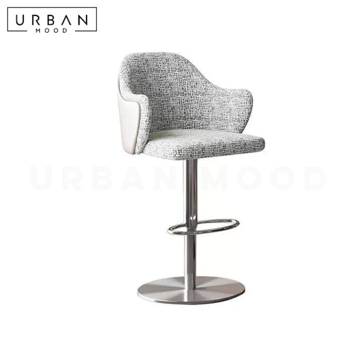 KENDI Modern Fabric Bar Stool