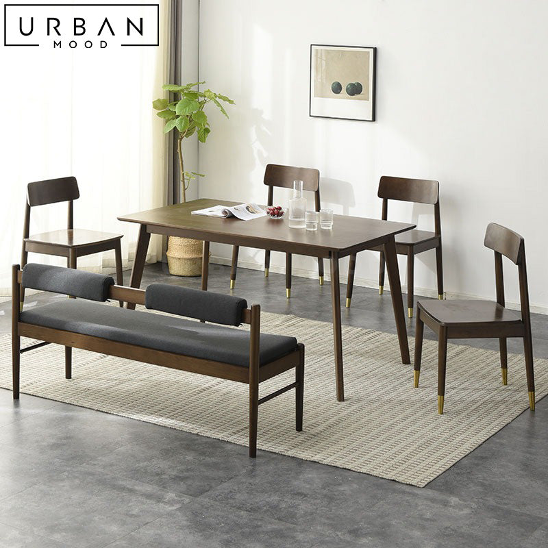 KOREN Scandinavian Solid Wood Bench