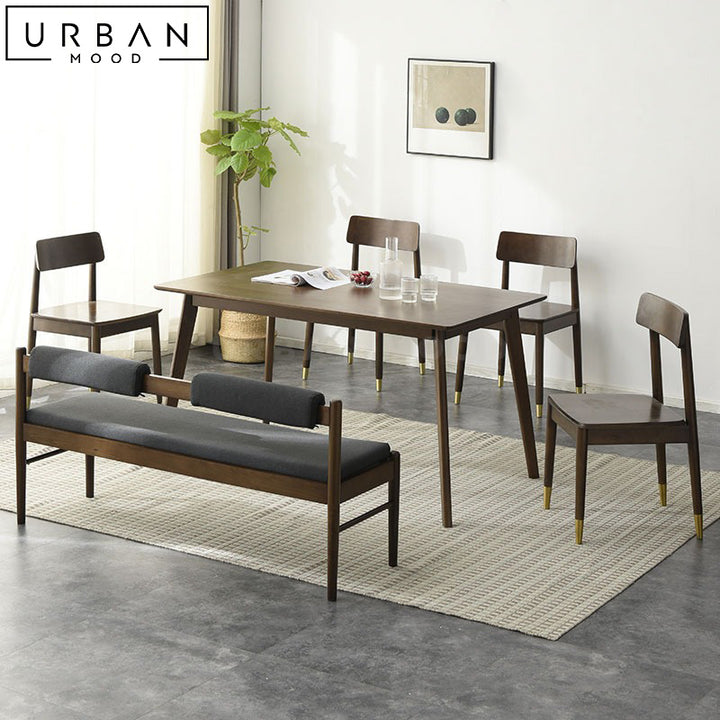 KOREN Scandinavian Solid Wood Bench