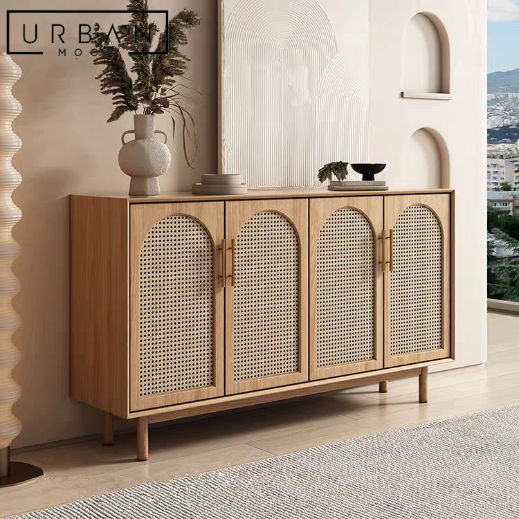 Rattan side cupboard deals