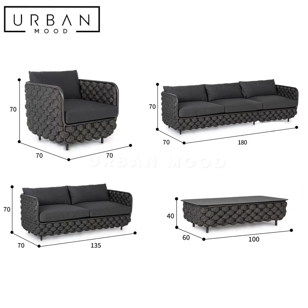 KLAREN Modern Outdoor Sofa Set