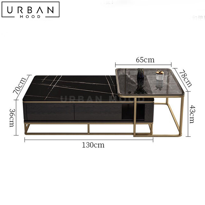 LOMBA Modern Sintered Stone Coffee Table