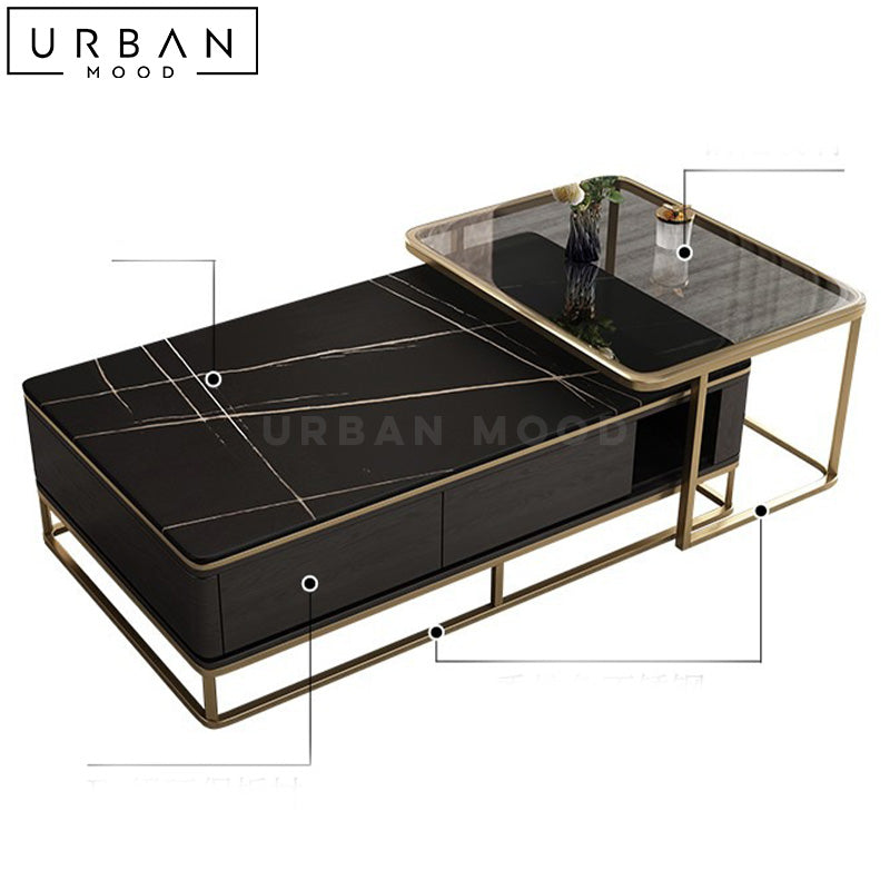 LOMBA Modern Sintered Stone Coffee Table
