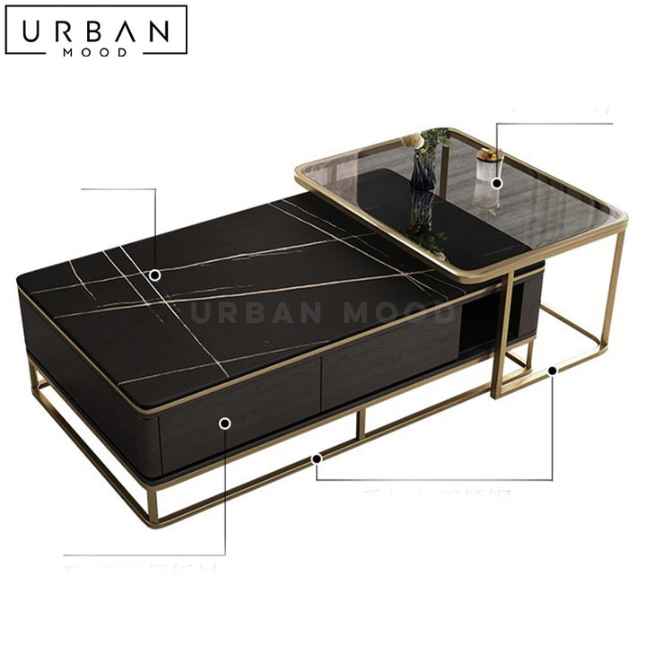 LOMBA Modern Sintered Stone Coffee Table