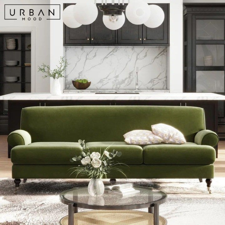 LUXUR Victorian Velvet Sofa