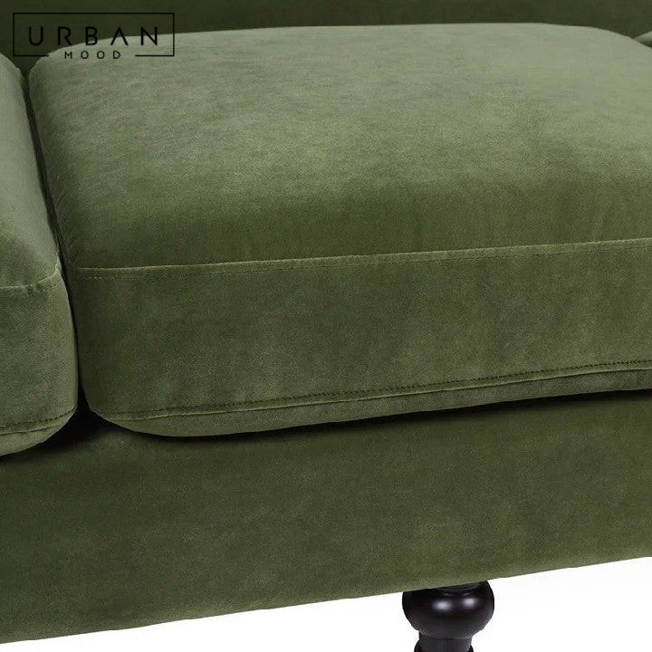 LUXUR Victorian Velvet Sofa