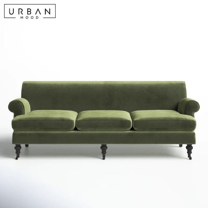 LUXUR Victorian Velvet Sofa
