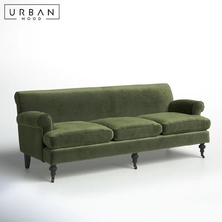 LUXUR Victorian Velvet Sofa