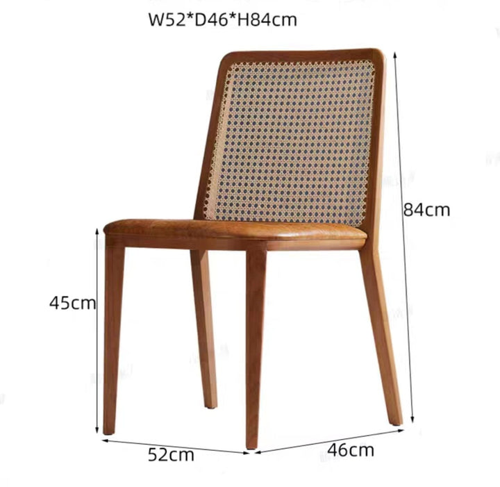 CANO Rustic Rattan Dining Chair