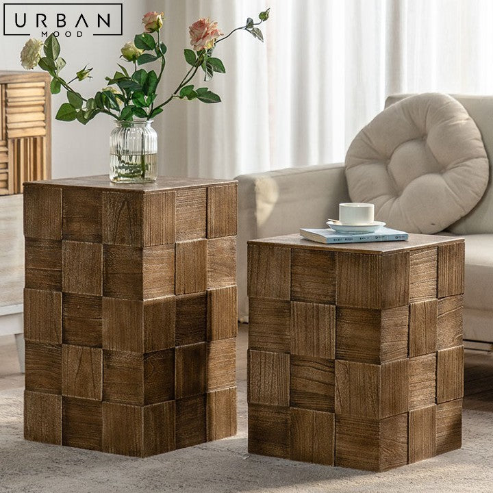 MAIA Rustic Side Table Urban Mood