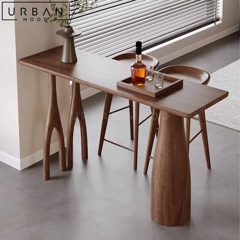 MARGAUX Modern Solid Wood Bar Table
