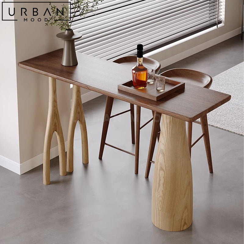 MARGAUX Modern Solid Wood Bar Table