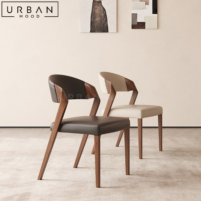 MARGOT Modern Leather Dining Chair (Set of 2)