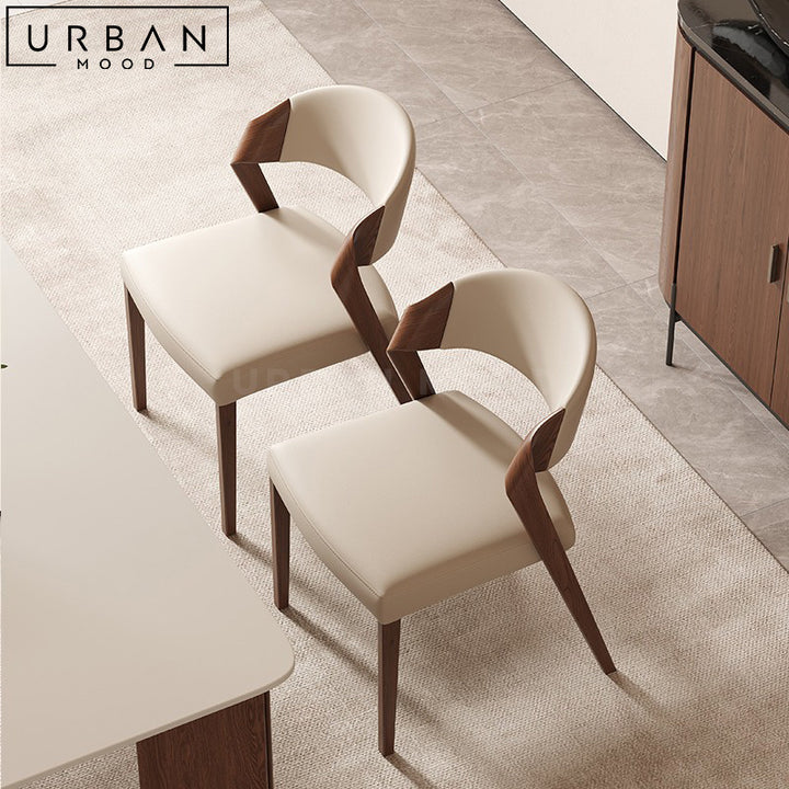 MARGOT Modern Leather Dining Chair (Set of 2)