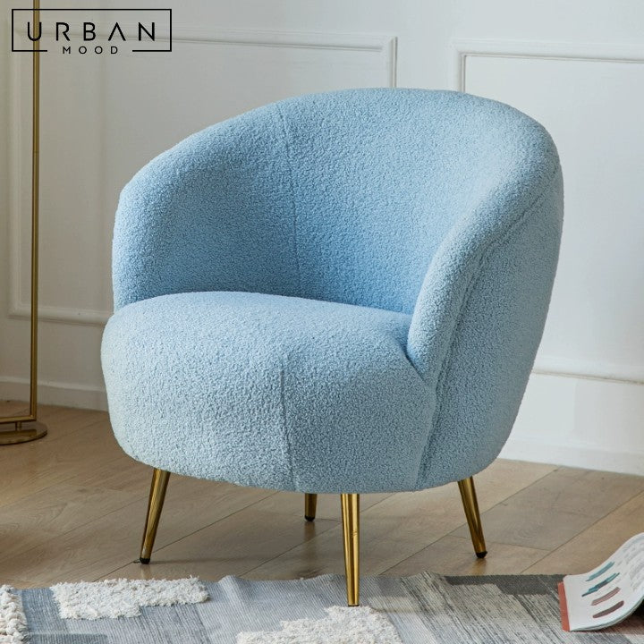 MELESSE Modern Velvet Lounge Chair