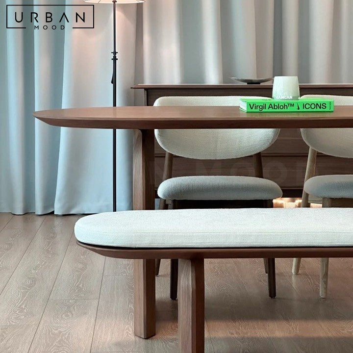 MOORS Modern Solid Wood Dining Bench