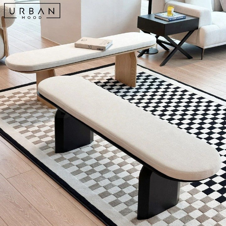 MOORS Modern Solid Wood Dining Bench