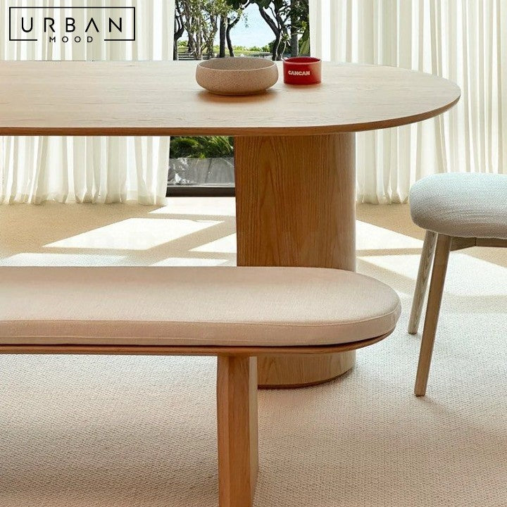 MOORS Modern Solid Wood Dining Bench
