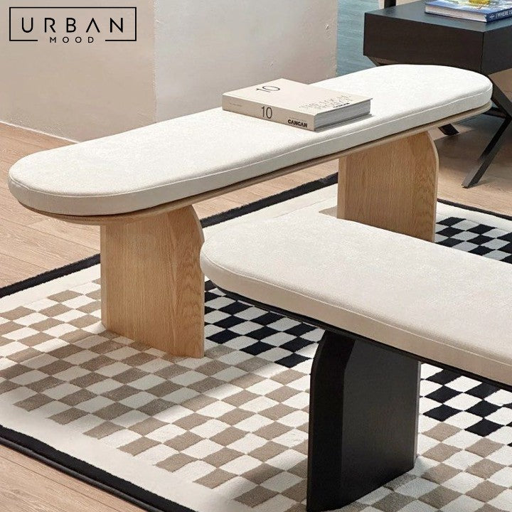 MOORS Modern Solid Wood Dining Bench