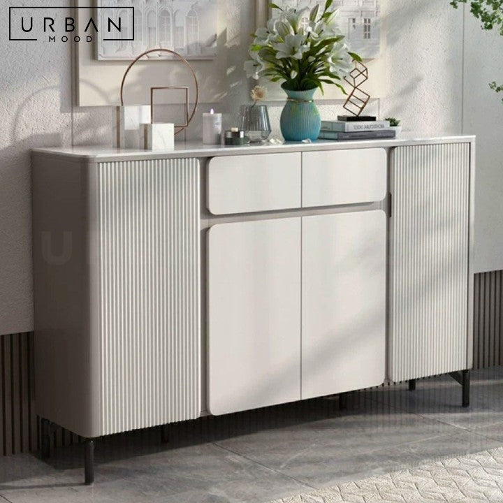 MORTIER Modern Sintered Stone Shoe Cabinet