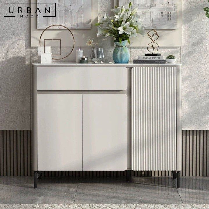 MORTIER Modern Sintered Stone Shoe Cabinet
