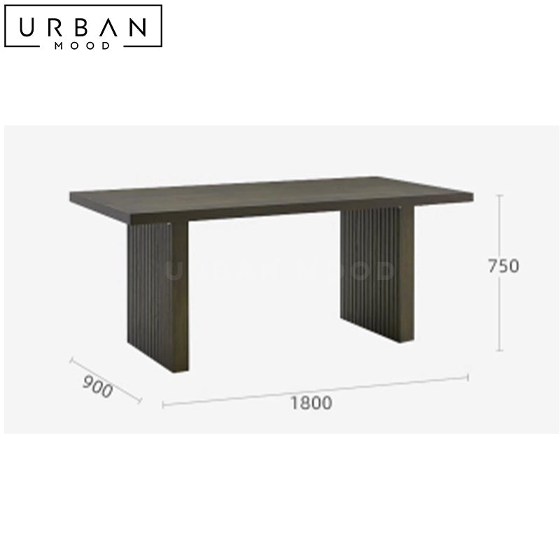 MUGG Modern Solid Wood Dining Table