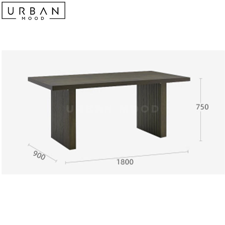 MUGG Modern Solid Wood Dining Table