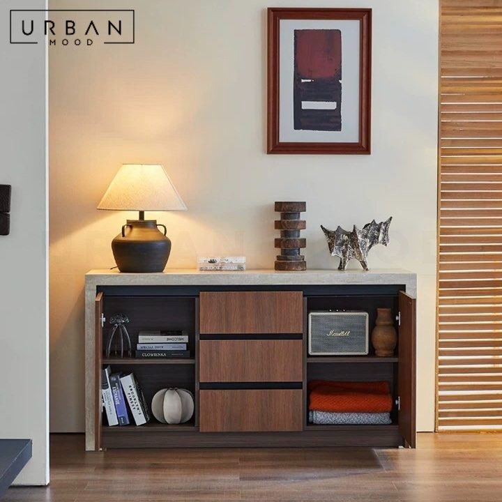 NOELIA Modern Travertine Sideboard