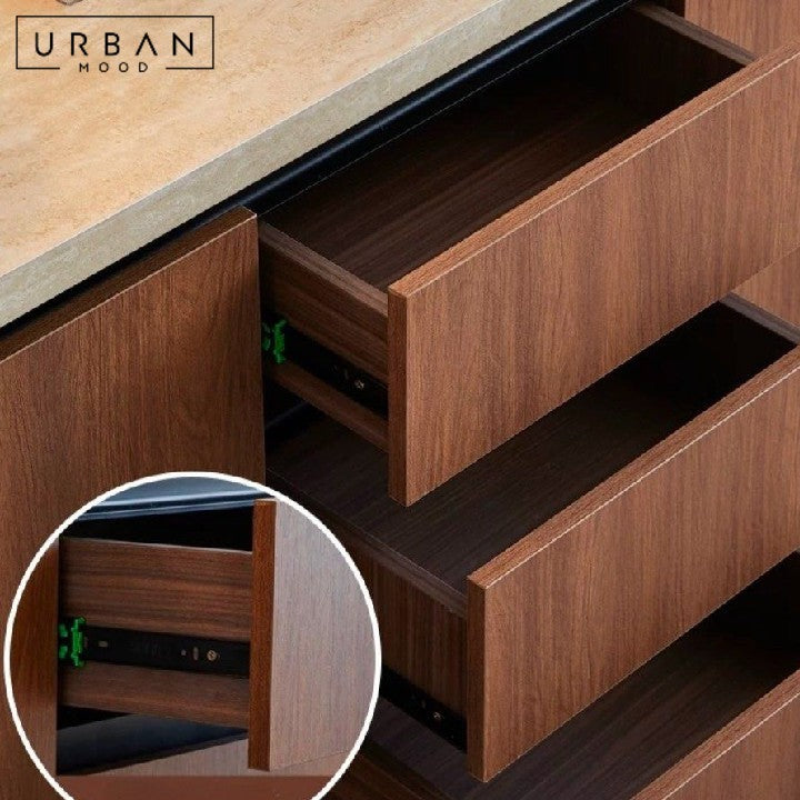 NOELIA Modern Travertine Sideboard