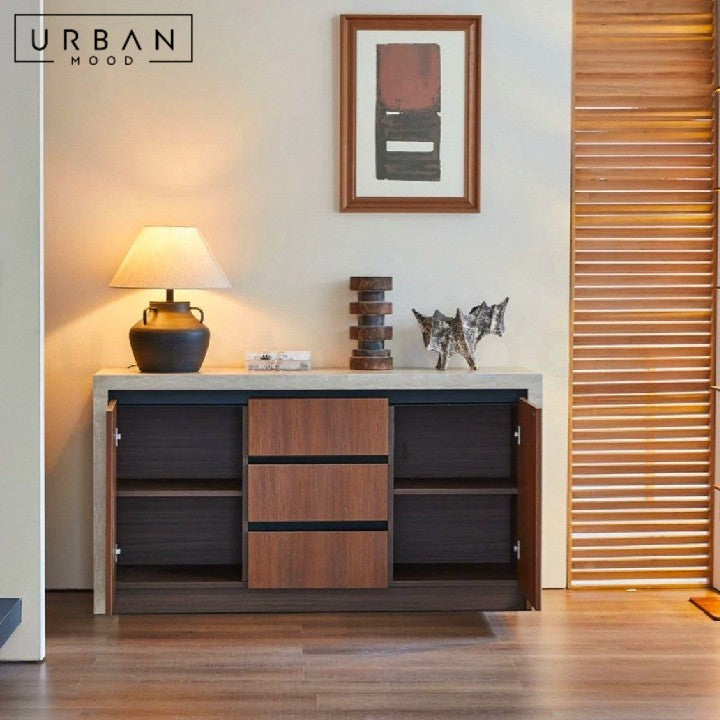 NOELIA Modern Travertine Sideboard